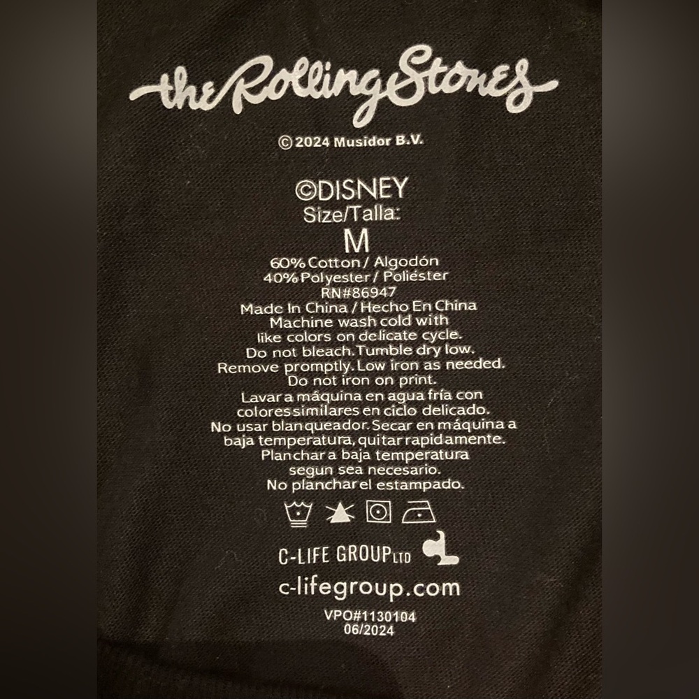 The Rolling Stones Black and Red Crop Top - Picture 3 of 3
